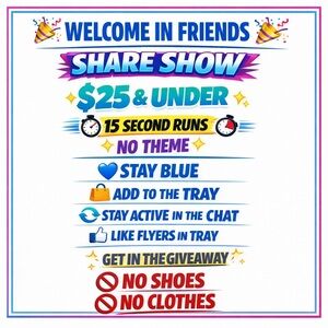 Posh Friends Share Show No Theme Come Showcase Your Items GIVEAWAYS Hangout